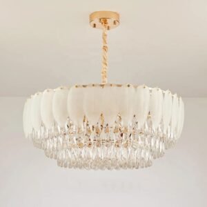 Modern Luxury Nordic Crystal Feather Chandelier